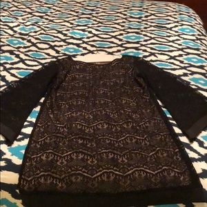 Black dress knee length